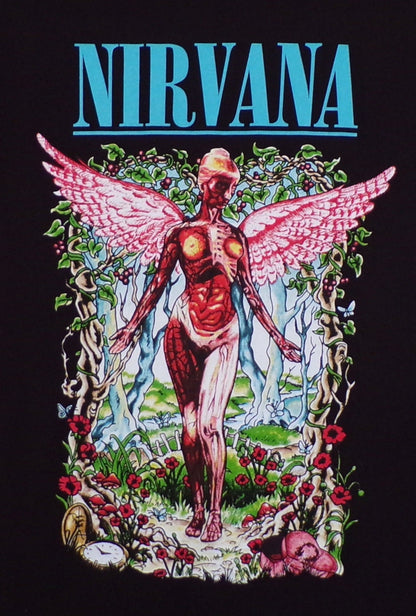 ’Nirvana In Utero Color Garden’ Adult Silkscreen T-Shirt. Available From Small-3XL. - Unisex Short Sleeve Shirt