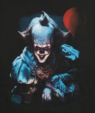Load image into Gallery viewer, Pennywise IT Clown Unisex Silkscreen T-Shirt featuring a bold graphic of Pennywise from the horror movie IT. Available in sizes Small-2XL.
