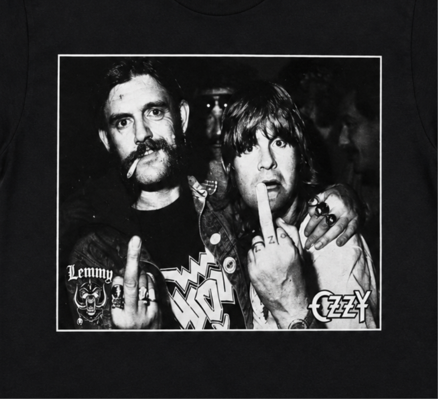 Lemmy & Ozzy 1981 Backstage Heavy Metal Graphic T-Shirt – S–2XL