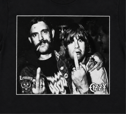 Lemmy & Ozzy 1981 Backstage Heavy Metal Graphic T-Shirt – S–2XL