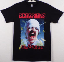 Load image into Gallery viewer, ’Scorpions - Blackout’ Adult Silkscreen T-Shirt. Available From Small-3XL. - Small - Unisex Short Sleeve Shirt
