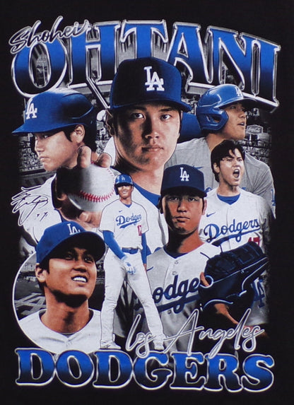 Shohei Ohtani Adult Unisex Silkscreen T-Shirt featuring a bold design, available in sizes Small to 3XL.