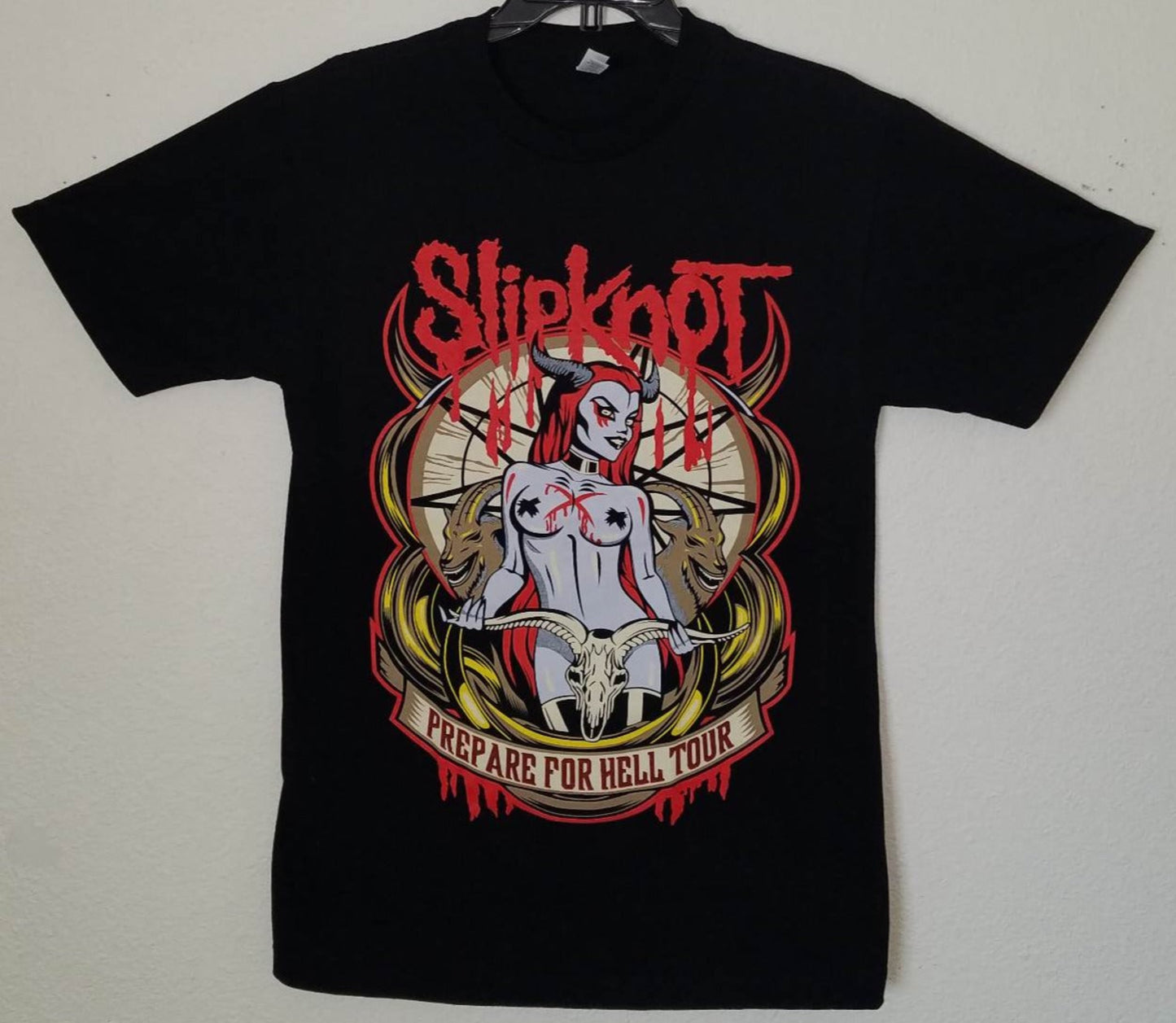 Slipknot Prepare For Hell Tour band T-shirt black unisex heavy metal graphic tee sizes S-3XL