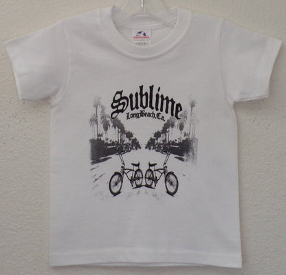 sublime w lowrider bikes youth silkscreen band t-shirt available in xs-xl youth girls unisex music mexican style boy low rider apparel kids shirts tops