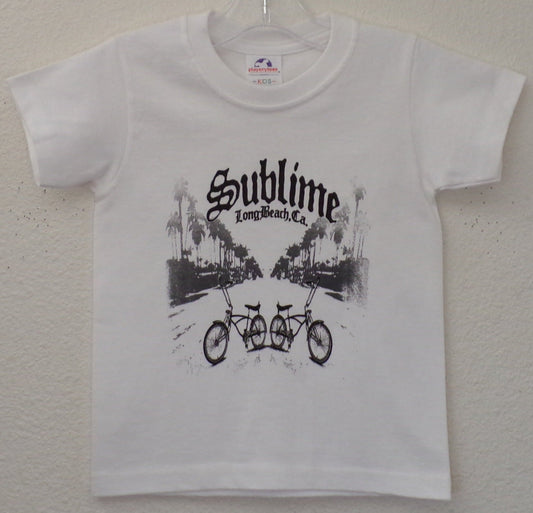 sublime w lowrider bikes youth silkscreen band t-shirt available in xs-xl youth girls unisex music mexican style boy low rider apparel kids shirts tops