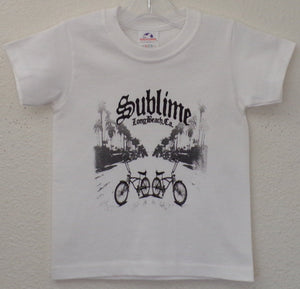 sublime w lowrider bikes youth silkscreen band t-shirt available in xs-xl youth girls unisex music mexican style boy low rider apparel kids shirts tops