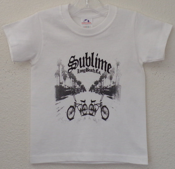 sublime w lowrider bikes youth silkscreen band t-shirt available in xs-xl youth girls unisex music mexican style boy low rider apparel kids shirts tops
