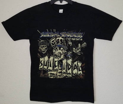 Suicidal Tendencies Get Your Fight On skull graphic T-shirt black unisex punk band tee sizes S-3XL