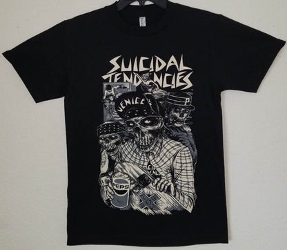 Suicidal Tendencies Venice skull graphic T-shirt black unisex punk skate band tee sizes S-3XL