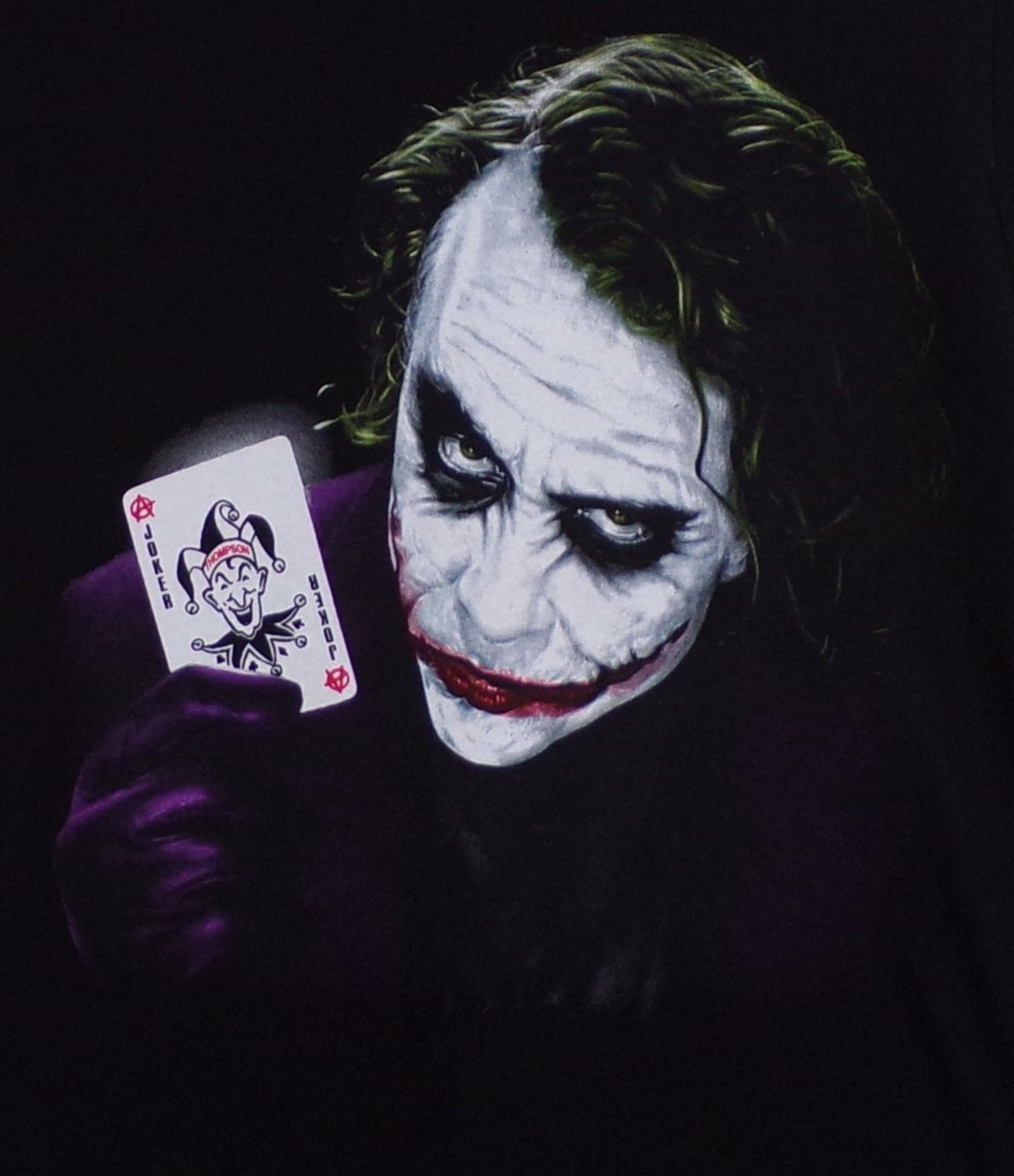 New ’The Dark Knight Joker’ Adult Silkscreen T-Shirt. Available From Small-3XL. - Unisex Short Sleeve Shirt
