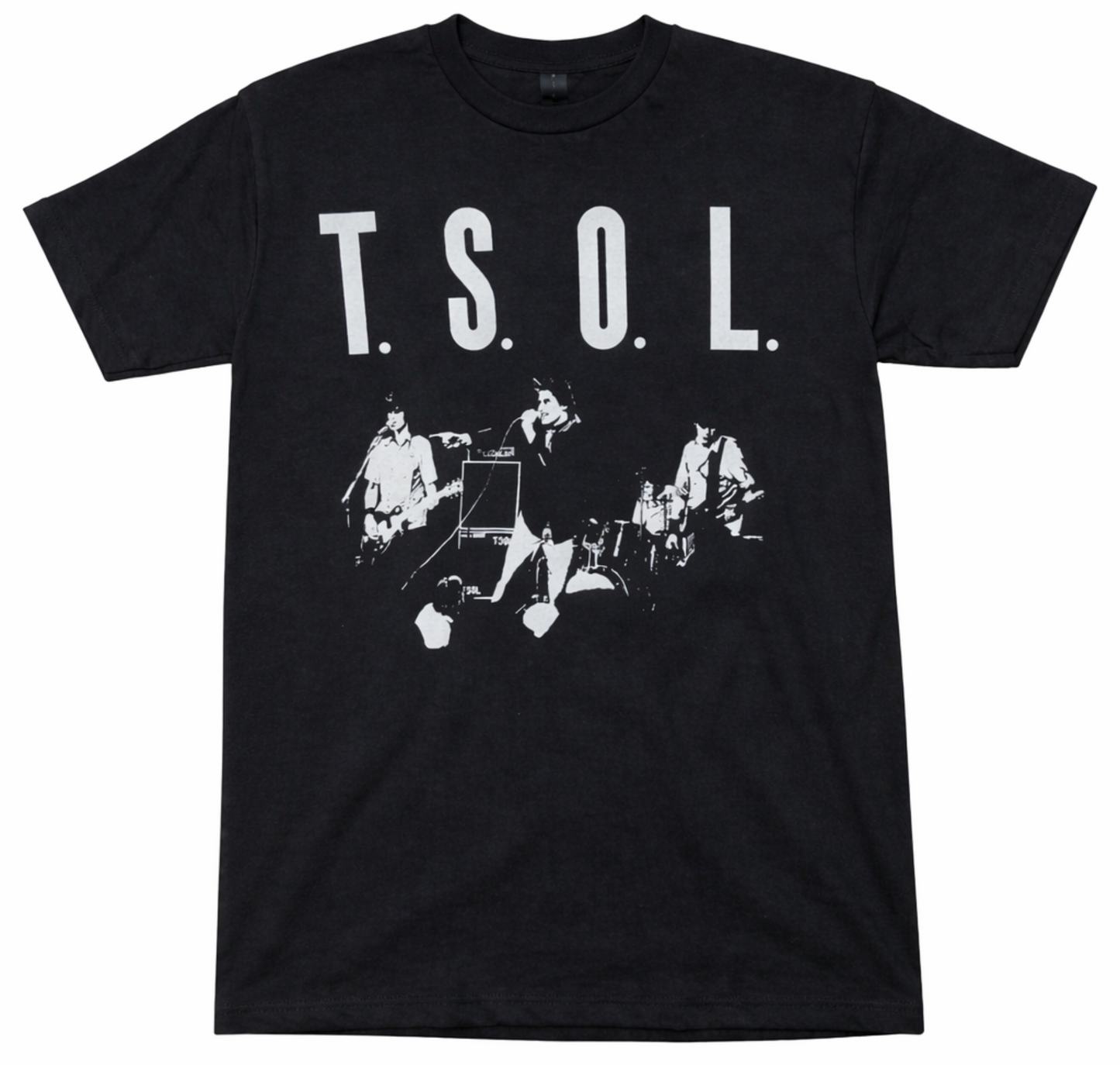T.S.O.L. True Sounds of Liberty punk band T-shirt black unisex graphic tee sizes S-2XL