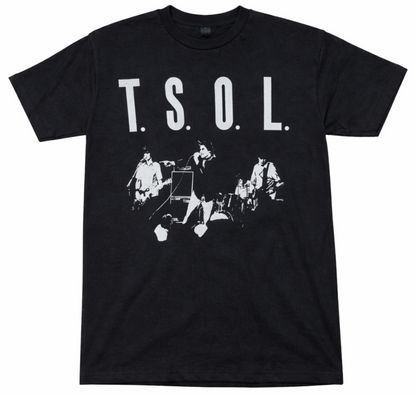 T.S.O.L. True Sounds of Liberty punk band T-shirt black unisex graphic tee sizes S-2XL