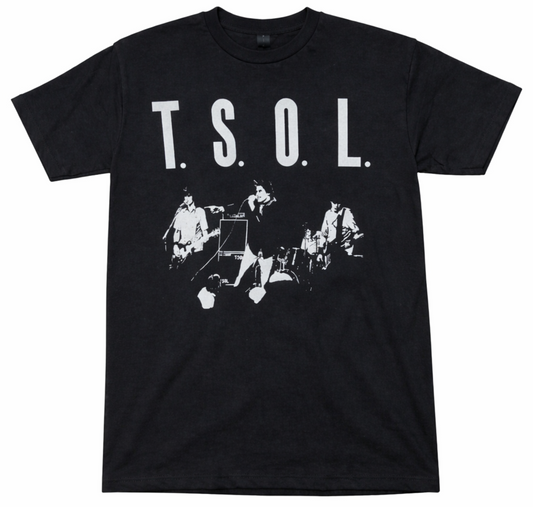 T.S.O.L. True Sounds of Liberty punk band T-shirt black unisex graphic tee sizes S-2XL