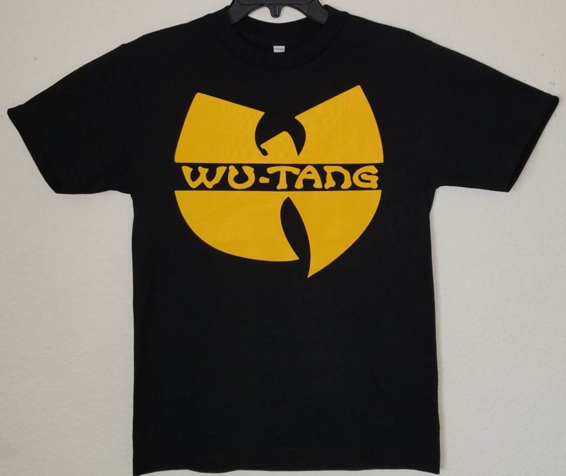 Wu-Tang Clan logo unisex black graphic t-shirt hip hop rap apparel sizes S-3XL