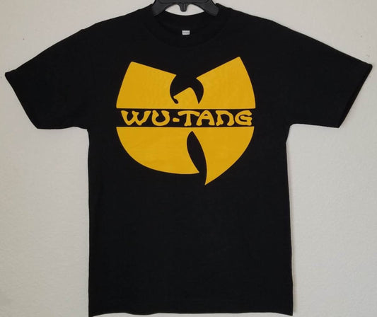 Wu-Tang Clan logo unisex black graphic t-shirt hip hop rap apparel sizes S-3XL