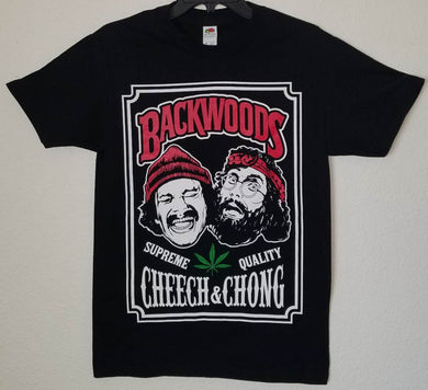 new backwoods cheech chong supreme quality men silkscreen t-shirt available from small-3xl unisex mexican style movie funny apparel adults 420 shirts tops