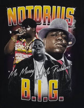 Load image into Gallery viewer, new notorious b i g more money more problems unisex silkscreen t shirt available from small 3xl women unisex rap music men hip hop rap heavy metal east coast apparel adult shirts tops
