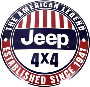 new jeep the american legend 4x4 15 curved metal with hemmed edges dome sign transportation mopar dodge novelty