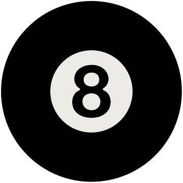 New 8 Ball Curved Metal With Hemmed Edges Dome Signs 15 inches Round.