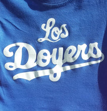 Load image into Gallery viewer, new royal blue los doyers infant silkscreen t-shirt available in 6 12 18 24 months unisex mexican style sports los angeles kids infant girls games dodgers boy baseball apparel baby toddler tops
