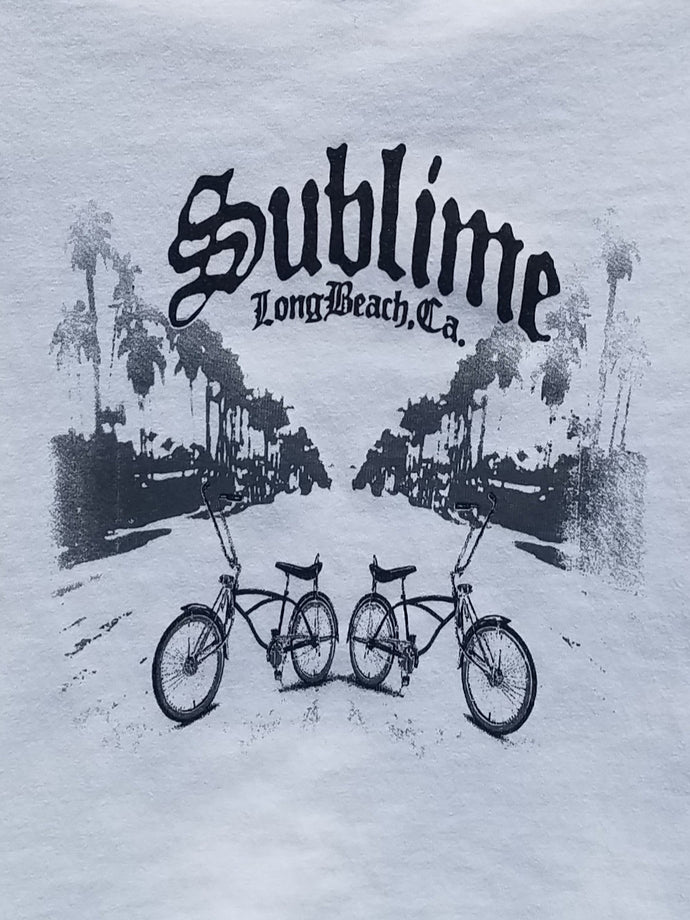 new sublime w low rider bikes youth silkscreen band t-shirt available in xs-xl youth girls unisex music mexican style boy low rider apparel kids shirts tops
