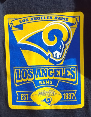 new los angeles rams flag mens silkscreen tank top image is on the front of the shirt available in small-3xl tank top sports rams men football apparel adult shirts tops