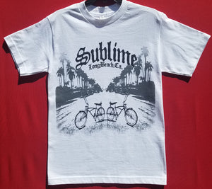 new sublime w low rider bikes mens silkscreen band t-shirt available in small-2xl women unisex music mexican style men low rider apparel adult shirts tops