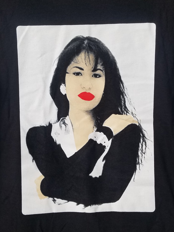 new selena with white background mens silkscreen t-shirt available from small-2xl women unisex selena music movie mexican style men apparel adult tejano shirts tops