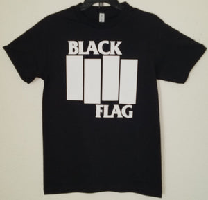 New "Black Flag Solid Bars" Unisex Silkscreen T-Shirt. Available From Small-2XL.