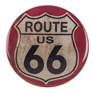 new route us 66 man cave 15 curved metal with hemmed edges dome sign wall decor transportation route 66 rt 66 series us americas highway dome sign novelty