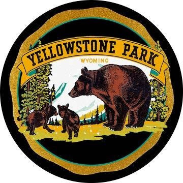new yellowstone park wyoming 15 curved metal with hemmed edges dome sign national parks wyoming wall decor novelty