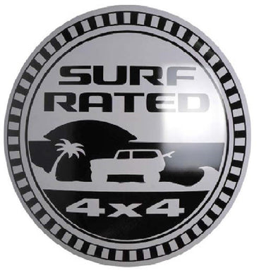 new jeep surf rated 4 x 4 curved metal with hemmed edges dome signs 15 round wall decor transportation mopar jeep dodge novelty