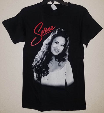 new selena with red writing mens silkscreen t-shirt available from small 3xl women unisex selena music movies men apparel adult tejano shirts tops