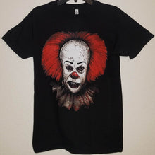 Load image into Gallery viewer, new original pennywise it clown unisex silkscreent-shirt available from small-3xl women unisex movie men horror apparel adult shirts tops
