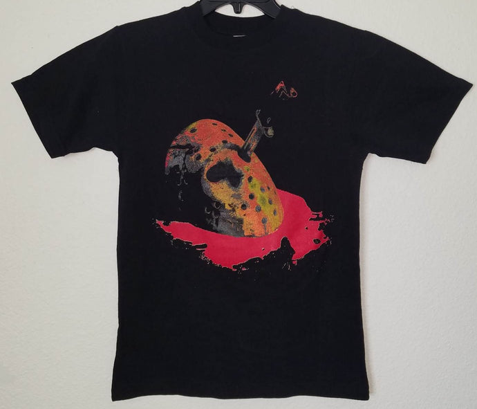 new jason voorhees mask with knife mens silkscreen t-shirt available from small-3xl women unisex movies men knife in mask jason voorhees horror friday the 13th apparel adult shirts tops