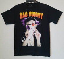 Load image into Gallery viewer, new bad bunny on phone mens silkscreen t-shirt available from small-2xl reggaeton hip hop rap music unisex apparel adult shirt tops
