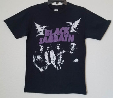new black sabbath with ozzy osbourne unisex silkscreen band t-shirt available from small-3xl shirts tops classic rock rock hard apparel music adult