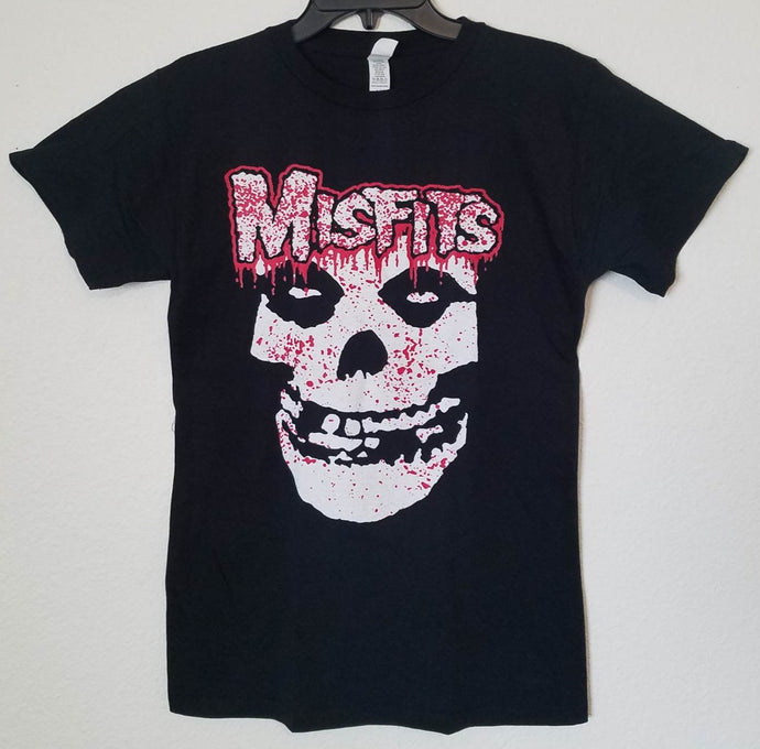 new misfits bloody ghost face mens silkscreen t-shirt available from small-3xl women unisex music men fiend face bloody apparel adult shirts tops