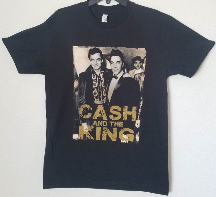 new cash king johnny cash elvis presley unisex silkscreen t-shirt available from small-2xl apparel adult music shirts tops
