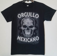 Load image into Gallery viewer, new orgullo mexicano mens silkscreen-t shirt available from small-3xl women unisex mexican style men apparel adult shirts tops
