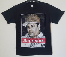 Load image into Gallery viewer, new el chapo supremo mens silkscreen t-shirt available from small-3xl mexican style men apparel adult shirts tops
