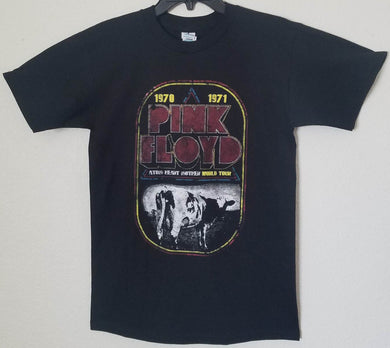 new pink floyd atom heart mother 1970-1971 world tour unisex silkscreen t-shirt available from small-2xl women unisex music men classic rock apparel adult shirts tops