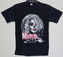 Load image into Gallery viewer, new misfits marilyn monroe unisex silkscreen t-shirt available from small-3xl women unisex music movies men apparel adults shirts tops punk hardcore
