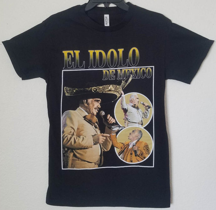 new vicente fernandez el idolo de mexico unisex silkscreen t-shirt available from small-3xl women unisex music men mariachi apparel adult shirts tops