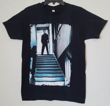 Load image into Gallery viewer, new mike myers in stairway mens silkscreen horror tshirt available from small-2xl women unisex movie men horror apparel adult shirts tops
