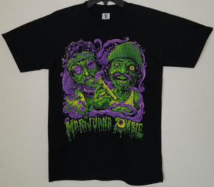 new cheech chong marijuana zombie men silkscreen t-shirt available from small-3xl unisex mexican style movie marijuana apparel adult 420 shirts tops