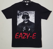Load image into Gallery viewer, new eazy-e with red letters unisex silkscreen t-shirt available from small-3xl women unisex rap music nwa hip hop music movie men apparel adult shirts tops
