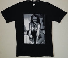 Load image into Gallery viewer, new lily munster unisex silkscreen t-shirt available from small-3xl women unisex vintage hollywood men apparel adult the munsters shirts tops
