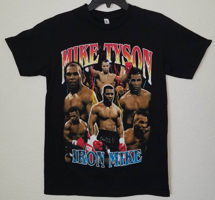new iron mike tyson picture collage unisex silkscreen t-shirt available from small-3xl women unisex sports mike tyson men iron mike boxing apparel adult shirts tops
