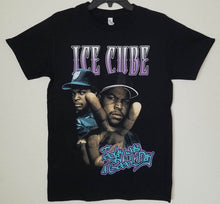Load image into Gallery viewer, new ice cube peace sign today was a good day unisex silkscreen t-shirt available from small 3xl women men music hip hop rap apparel adult shirts tops
